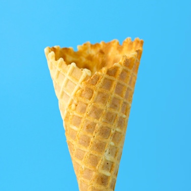 Ice cream cone on a vibrant background